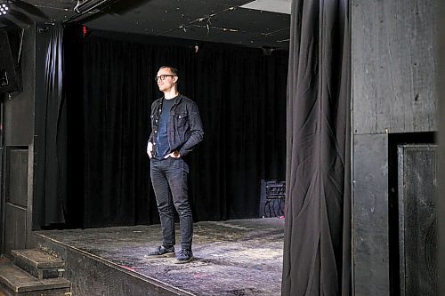 MIKAELA MACKENZIE / WINNIPEG FREE PRESS

David Schellenberg, one of the Good Will's co-owners as well as its talent buyer, poses for a portrait in the closed space in Winnipeg on Monday, April 27, 2020. For Jen Zoratti story.

Winnipeg Free Press 2020