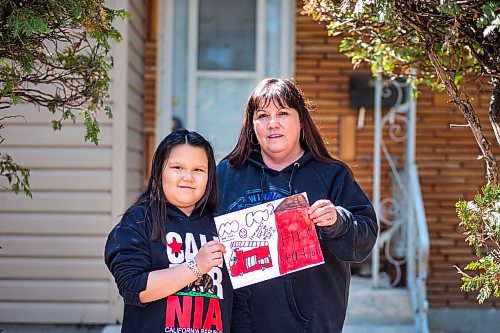 MIKAELA MACKENZIE / WINNIPEG FREE PRESS

Luanne Hall and her eight-year-old daughter, Journey Poole, pose for a portrait in front of their house in Winnipeg on Monday, April 27, 2020. Since Luanne couldnt have her regular birthday party, she fundraised $791 that will be donated to firefighters instead. For Doug Spiers story.

Winnipeg Free Press 2020