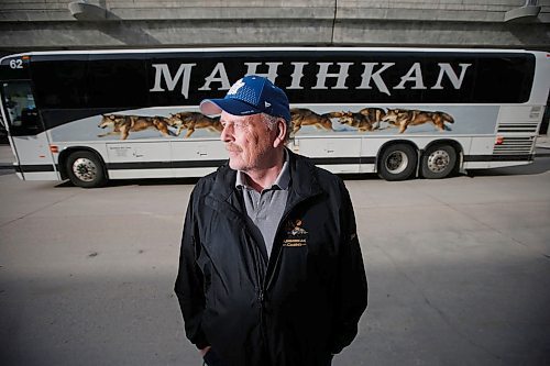 JOHN WOODS / WINNIPEG FREE PRESS
Roger Larocque, driver for Mahihkan Bus Lines, is photographed at the airport Monday, April 27, 2020. 

Reporter: ?