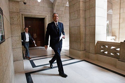 MIKE DEAL / WINNIPEG FREE PRESS
Premier Brian Pallister during his media conference in the Manitoba legislative building announcing his plan to start easing restrictions on businesses during the COVID-19 pandemic. 
200429 - Wednesday, April 29, 2020.