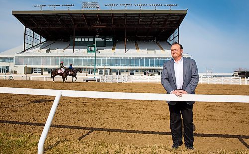 MIKE DEAL / WINNIPEG FREE PRESS
Darren Dunn, CEO of Assiniboia Downs Gaming and Event Centre, hopes to get plans to the start racing in mid-May without fans off the ground.
See Jason Bell story
200430 - Thursday, April 30, 2020.