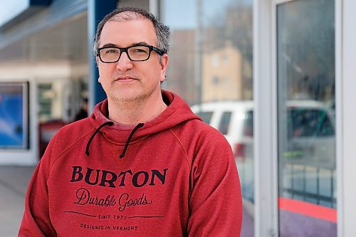 Daniel Crump / Winnipeg Free Press. Jeff Martin, owner of Alter Ego Sports, stands for a photo in front of Pembina Avenue store. May 2, 2020.