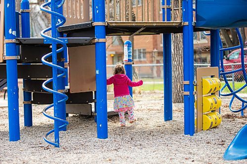 MIKAELA MACKENZIE / WINNIPEG FREE PRESS

Cora Newsom, two, plays on the newly re-opened Vimy Ridge park playground in Winnipeg on Monday, May 4, 2020. For JS story.

Winnipeg Free Press 2020