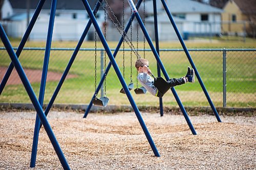 MIKAELA MACKENZIE / WINNIPEG FREE PRESS

Wade Quinn (four) plays on a newly re-opened playground at the Riverview Community Centre in Winnipeg on Monday, May 4, 2020. For JS story.

Winnipeg Free Press 2020