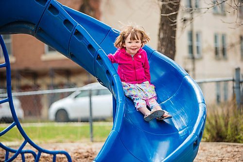 MIKAELA MACKENZIE / WINNIPEG FREE PRESS

Cora Newsom, two, plays on the newly re-opened Vimy Ridge park playground in Winnipeg on Monday, May 4, 2020. For JS story.

Winnipeg Free Press 2020