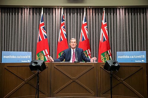 MIKAELA MACKENZIE / WINNIPEG FREE PRESS

Premier Brian Pallister speaks to the media about COVID-19 at a press conference at the Manitoba Legislative Building in Winnipeg on Tuesday, May 5, 2020.

Winnipeg Free Press 2020