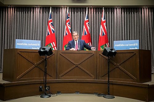 MIKAELA MACKENZIE / WINNIPEG FREE PRESS

Premier Brian Pallister speaks to the media about COVID-19 at a press conference at the Manitoba Legislative Building in Winnipeg on Tuesday, May 5, 2020.

Winnipeg Free Press 2020