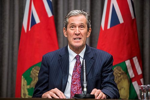 MIKAELA MACKENZIE / WINNIPEG FREE PRESS

Premier Brian Pallister speaks to the media about COVID-19 at a press conference at the Manitoba Legislative Building in Winnipeg on Tuesday, May 5, 2020.

Winnipeg Free Press 2020