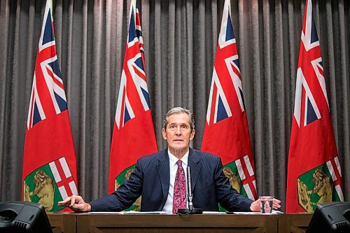 MIKAELA MACKENZIE / WINNIPEG FREE PRESS

Premier Brian Pallister speaks to the media about COVID-19 at a press conference at the Manitoba Legislative Building in Winnipeg on Tuesday, May 5, 2020.

Winnipeg Free Press 2020