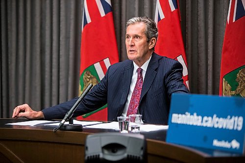 MIKAELA MACKENZIE / WINNIPEG FREE PRESS

Premier Brian Pallister speaks to the media about COVID-19 at a press conference at the Manitoba Legislative Building in Winnipeg on Tuesday, May 5, 2020.

Winnipeg Free Press 2020