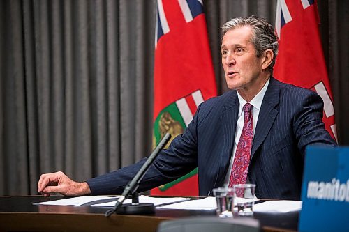 MIKAELA MACKENZIE / WINNIPEG FREE PRESS

Premier Brian Pallister speaks to the media about COVID-19 at a press conference at the Manitoba Legislative Building in Winnipeg on Tuesday, May 5, 2020.

Winnipeg Free Press 2020