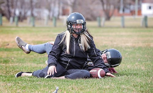RUTH BONNEVILLE / WINNIPEG FREE PRESS

SPORTS - moms and sports 

Jennifer (mom, blond), and her daughter Julianna Raposo, play women's tackle football together for the Winnipeg Wolfpack at the St. James Rods football field  Photo of them at the field having some fun while getting some photos.  

For story on moms in sports talking about how athletes have followed in their mom's footsteps when it comes to sports etc. 
For Mother's Day sports feature. 


See Taylor Allen story 

May 5th,  2020
