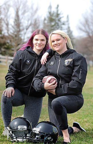 RUTH BONNEVILLE / WINNIPEG FREE PRESS

SPORTS - moms and sports 

Jennifer (mom, blond), and her daughter Julianna Raposo, play women's tackle football together for the Winnipeg Wolfpack at the St. James Rods football field  Photo of them at the field having some fun while getting some photos.  

For story on moms in sports talking about how athletes have followed in their mom's footsteps when it comes to sports etc. 
For Mother's Day sports feature. 


See Taylor Allen story 

May 5th,  2020
