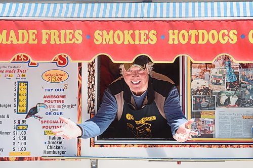 Mike Sudoma / Winnipeg Free Press
Darryl, owner of Goldies Food Truck is still keeping busy from the construction workers in the area, but has found that business is way down in his usual summer spot at Old Market Square.
May 6, 2020