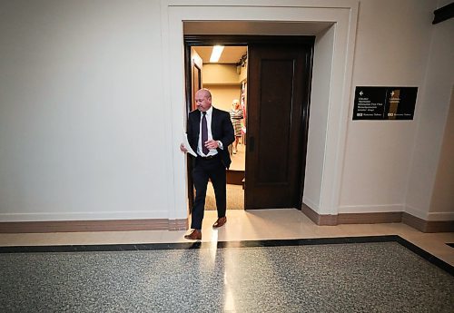RUTH BONNEVILLE / WINNIPEG FREE PRESS

24 hour project - Dr. Roussin 
  2 - 3pm
CHIEF PROVINCIAL PUBLIC HEALTH OFFICER Dr. Brent Roussin makes his way out of room 68 at the Legislative building at the end of his daily press conference on Wednesday. 

See Niigaan Sinclair stroy. 

May 6th,  2020