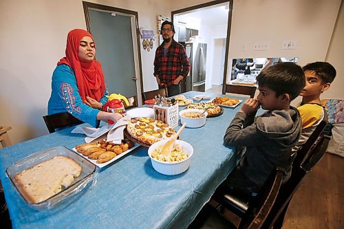 JOHN WOODS / WINNIPEG FREE PRESS
Urooj Danish and her family break their Ramadan fast with prayers and an iftar meal at sundown in her home Wednesday, May 6, 2020. 

Reporter: May/Part of 24 hr life during COVID-19 project