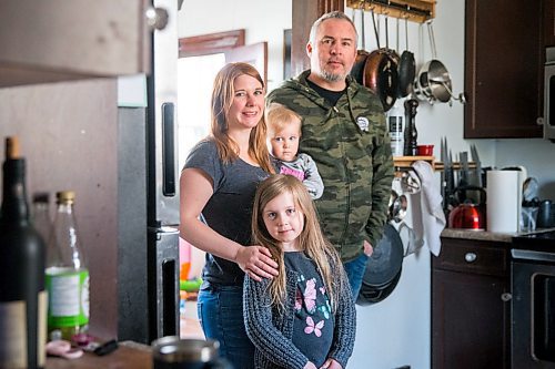 MIKAELA MACKENZIE / WINNIPEG FREE PRESS

Jenny and Steve Tyrrell and their kids, Liv (six) and Billie (one), pose for a portrait in their home in Selkirk on Monday, May 11, 2020. Jenny and Steve own Miss Browns, a sandwich shop in Winnipeg. They've close the operation entirely and have spent the last number of weeks experimenting in the kitchen, cooking with their kids and taking stock of their business. For Eva Wasney story.

Winnipeg Free Press 2020