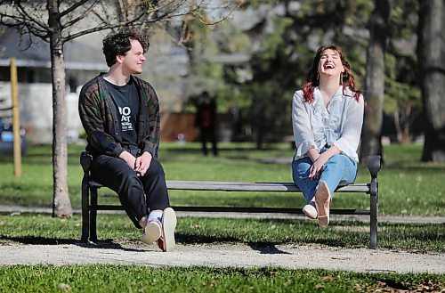 RUTH BONNEVILLE / WINNIPEG FREE PRESS

LOCAL - Social distancing couple 

Couple Riva Billows and Isaac Tate are keeping their families safe by social distancing their relationship for the time being.  

Fun portraits of them as a couple keeping their distance while hanging out in Enderton Park.

May 11, 2020