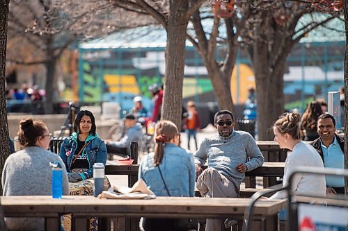 Mike Sudoma / Winnipeg Free Press
Winnipeggers enjoy the outdoor patio Friday afternoon as it is officially back open just in time for the May long weekend
May 15, 2020