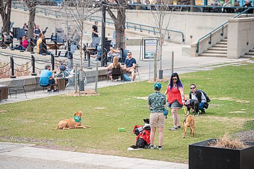 Mike Sudoma / Winnipeg Free Press
Winnipeggers enjoy the outdoors at the Forks Saturday afternoon
May 16, 2020