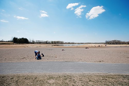 JOHN WOODS / WINNIPEG FREE PRESS
With little water in the lake there werent many people on the beach at Birds Hill Park just north of Winnipeg Sunday, May 17, 2020. 

Reporter: Waldman