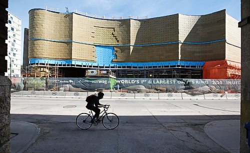 MIKE DEAL / WINNIPEG FREE PRESS
Construction of the Winnipeg Art Gallery (WAG) Inuit Art Centre continues Tuesday morning. 
200519 - Tueday, May 19, 2020.