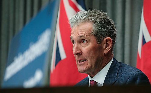 RUTH BONNEVILLE / WINNIPEG FREE PRESS

LOCAL - Pallister

Premier Brian Pallister speaks about COVID-19 measures at his daily press briefing in Room 68 at the Legislative Building on Wednesday.  

 May 20, 2020