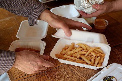 SHANNON VANRAES / WINNIPEG FREE PRESS
Crinkle-cut fries from Mercy Me Nashville Chicken as delivered to a Winnipeg home on May 20, 2020.