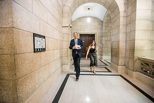 MIKAELA MACKENZIE / WINNIPEG FREE PRESS

Premier Brian Pallister walks in to announce phase two of the province's re-opening at the Manitoba Legislative Building in Winnipeg on Thursday, May 21, 2020. For Carol Sanders story.
Winnipeg Free Press 2020.