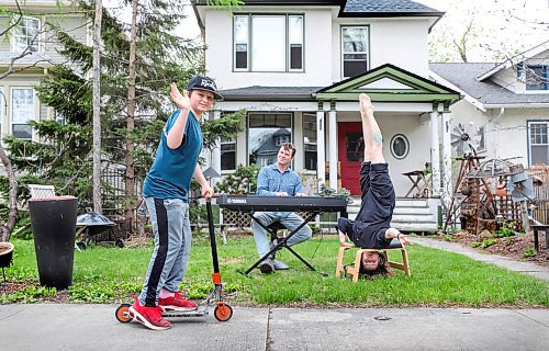 RUTH BONNEVILLE / WINNIPEG FREE PRESS

ENT - five things

Thordarson's five things they can't live without during pandemic.  

Five Things Daina Leitold, her husband Karl Thordarson and their son Zsigunnar Thordarson (9yrs).

Daina's - Upside-Down feet up contraption time (inversion chair), Karl's keyboard and Zig's scooter board. 

May 21, 2020
