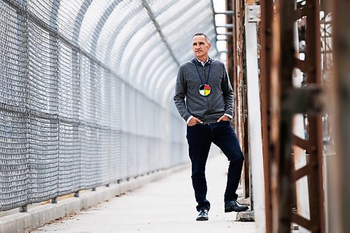 JOHN WOODS / WINNIPEG FREE PRESS
Kevin Chief, former educator/advocate and politician, stands on the Arlington Bridge in his old North End stomping grounds Tuesday, May 26, 2020. Chief is opening up about his past.

Reporter: May