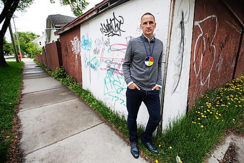 JOHN WOODS / WINNIPEG FREE PRESS
Kevin Chief, former educator/advocate and politician, is photographed on McKenzie Street around the corner from his childhood home in his old North End stomping grounds Tuesday, May 26, 2020. Chief is opening up about his past.
Reporter: May