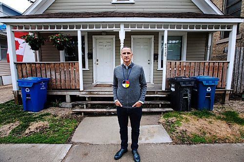JOHN WOODS / WINNIPEG FREE PRESS
Kevin Chief, former educator/advocate and politician, is photographed in front of his childhood home on Burrows in his old North End stomping grounds Tuesday, May 26, 2020. Chief is opening up about his past.

Reporter: May