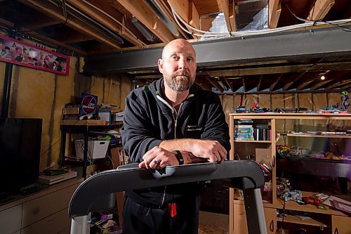Mike Sudoma / Winnipeg Free Press
Justin Pescitelli leans against his barely used Bowflex in the basement of his home. Justin finds no motivation to work out at home and cant wait to get back to the gym once they open back up.
May 26, 2020