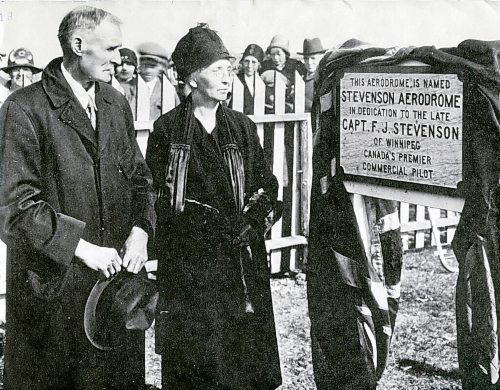 SUPPLIED

Stevenson Aerodrome was officially opened on May 27 and May 28, 1928. On the plaque unveiled by his mother and father during the ceremony were the words "This aerodrome is named Stevenson Aerodrome in dedication to the late Captain F. J. Stevenson of Winnipeg, Canada's premier commercial pilot." Capt. Stevenson was killed in a plane crash earlier that year.

winnipeg airport