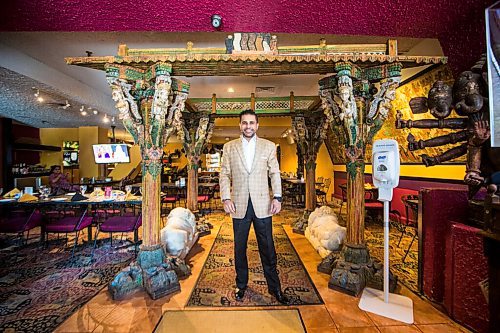MIKAELA MACKENZIE / WINNIPEG FREE PRESS

Sachit Mehra, owner of the East India Company, poses for a portrait at the restaurant on re-opening day in Winnipeg on Monday, June 1, 2020. For Malak Abas story.
Winnipeg Free Press 2020.
