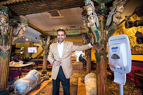 MIKAELA MACKENZIE / WINNIPEG FREE PRESS

Sachit Mehra, owner of the East India Company, poses for a portrait at the restaurant on re-opening day in Winnipeg on Monday, June 1, 2020. For Malak Abas story.
Winnipeg Free Press 2020.