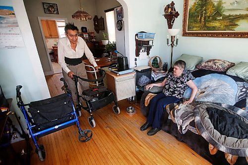 JOHN WOODS / WINNIPEG FREE PRESS
Mary-Lou and Lloyd Pakoo, a senior couple who receive provincial home care services, are struggling to keep up after laundry, cleaning and bathing were cut from their home care services during COVID-19. The couple is photographed in their North End home Monday, June 1, 2020. 

Reporter: Da Silva