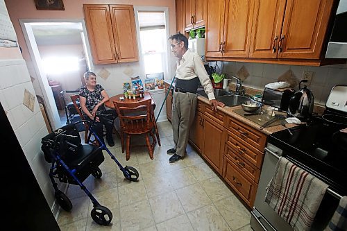 JOHN WOODS / WINNIPEG FREE PRESS
Mary-Lou and Lloyd Pakoo, a senior couple who receive provincial home care services, are struggling to keep up after laundry, cleaning and bathing were cut from their home care services during COVID-19. The couple is photographed in their North End home Monday, June 1, 2020.
Reporter: Da Silva