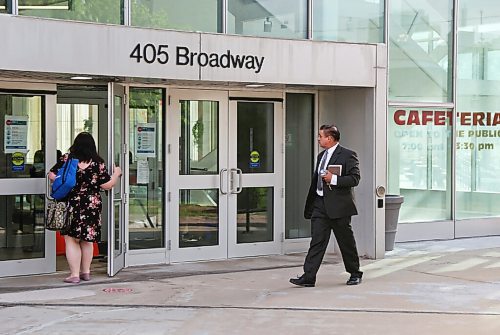 MIKE DEAL / WINNIPEG FREE PRESS
Former firefighter Manuel Ruiz arrives at the entrance to the Law Courts for his trial where he has been charged with nine offences, including sexual assault, uttering threats, and forcible entry dating back more than 20 years.
200602 - Tuesday, June 2, 2020