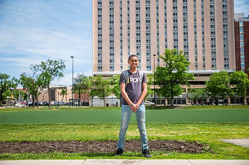 MIKAELA MACKENZIE / WINNIPEG FREE PRESS

Sened, 15, talks to a reporter about race, skin colour, and discrimination at Central Park in Winnipeg on Tuesday, June 2, 2020. For Malak Abas story.
Winnipeg Free Press 2020.