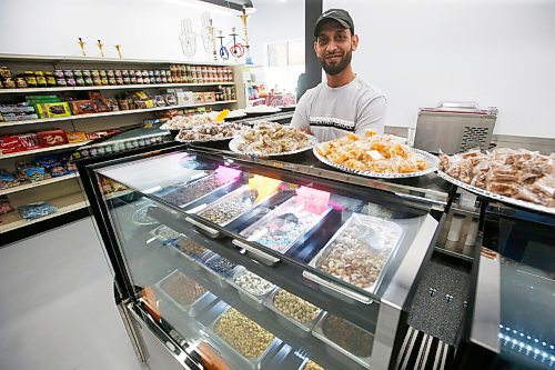 JOHN WOODS / WINNIPEG FREE PRESS
Mohammad Naser, owner of Tarboosh Middle Eastern, in his new grocery store which specializes in Middle Eastern food in Winnipeg Tuesday, June 2, 2020. 

Reporter: Waldman