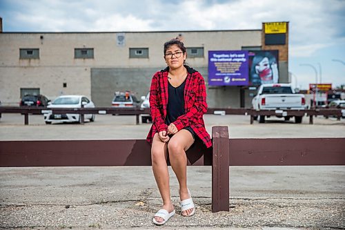 MIKAELA MACKENZIE / WINNIPEG FREE PRESS

Artist Ida Bruyere poses for a portrait in front of a MMIWG billboard with her art on it at Notre Dame Avenue and Edmonton Street in Winnipeg on Wednesday, June 3, 2020. For Malak Abas story.
Winnipeg Free Press 2020.