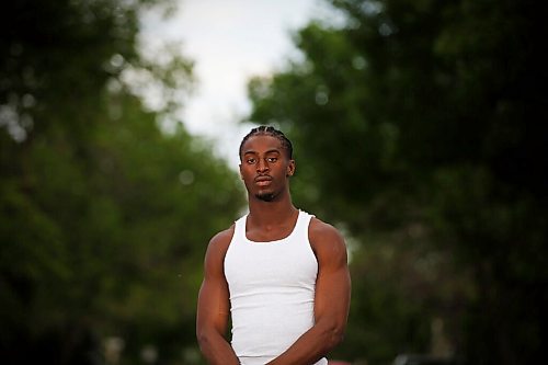 JOHN WOODS / WINNIPEG FREE PRESS
AK Gassama, University of Manitoba Bison football player, is photographed in Winnipeg Wednesday, June 3, 2020. Gassama will be attending the rally at the Manitoba Legislature on Friday.

Reporter: Allen