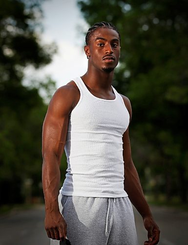 JOHN WOODS / WINNIPEG FREE PRESS
AK Gassama, University of Manitoba Bison football player, is photographed in Winnipeg Wednesday, June 3, 2020. Gassama will be attending the rally at the Manitoba Legislature on Friday.

Reporter: Allen