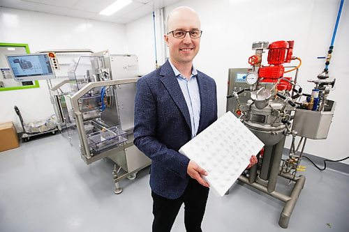 JOHN WOODS / WINNIPEG FREE PRESS
James Fletcher, CEO of the Edibles and Infusion Corporation, is photographed in the lab in his new cannabis gummies plant in Winnipeg Thursday, June 4, 2020. Fletcher is partnering with BC cannabis company AgraFlora to produce cannabis edibles. Fletchers family owns Cavalier Candies, a long-time Winnipeg confectionary manufacturer.

Reporter: Cash