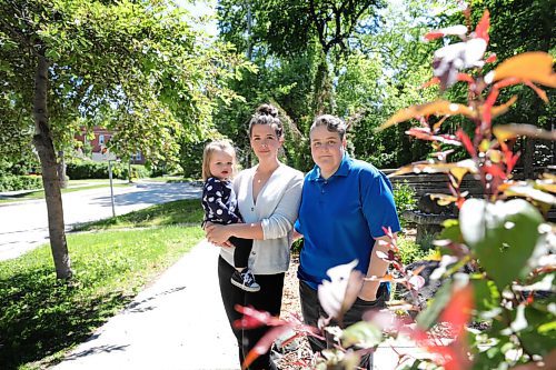 RUTH BONNEVILLE / WINNIPEG FREE PRESS


LOCAL - parents

Jill Stockwell, right,  and Courtney Maddock are one of 7 couples who are part of a constitutional challenge aimed at changing the legal definition of parent in Manitoba so that non-biological parents are recognized when they have children via invitro fertilization.  Photo  with their daughter, CJ (two in Aug.), in front of their home Friday.  


Katie May story

June 12,  2020
