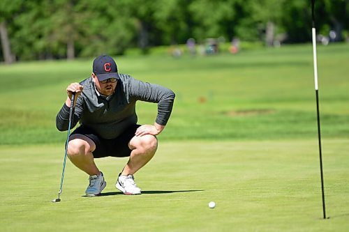 JESSE BOILY  / WINNIPEG FREE PRESS
Kolby Day lines up a shot at the St. Charles Country Club on Friday. Day went up against Marco Trstenjak in Golf Manitoba Match play championship. Friday, June 12, 2020.
Reporter: Mike Sawatzky