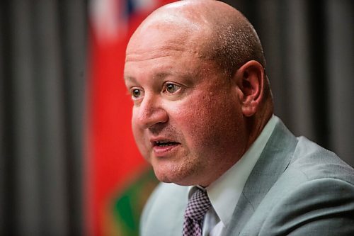 MIKAELA MACKENZIE / WINNIPEG FREE PRESS

Dr. Brent Roussin, chief provincial public health officer, speaks during the provinces latest COVID-19 update at the Manitoba Legislative Building in Winnipeg on Monday, June 15, 2020. For Carol Sanders story.
Winnipeg Free Press 2020.