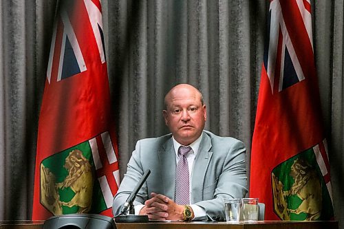 MIKAELA MACKENZIE / WINNIPEG FREE PRESS

Dr. Brent Roussin, chief provincial public health officer, speaks during the provinces latest COVID-19 update at the Manitoba Legislative Building in Winnipeg on Monday, June 15, 2020. For Carol Sanders story.
Winnipeg Free Press 2020.